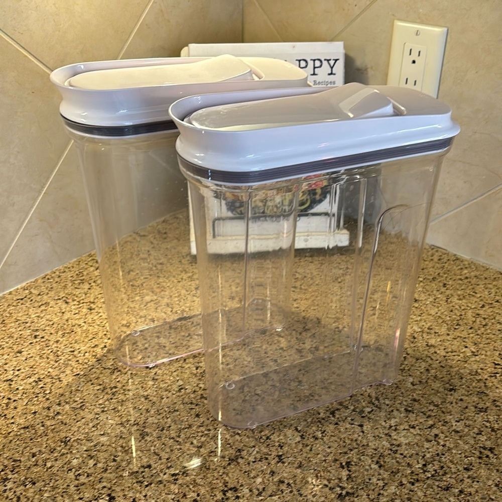 OXO large cereal dispensers (2)